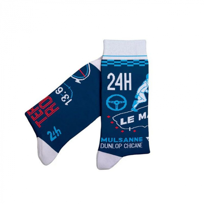 Socken im Design "24h von Le Mans" - Blau